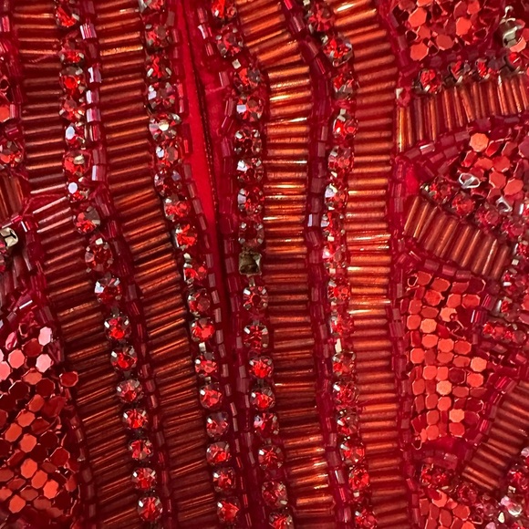 Retrofete Heather sequin chainmail dress in red. Brand new with tags. Size XXS - Picture 8 of 10